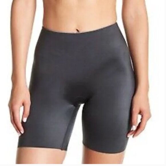 SPANX Slimplicity Mid Thigh Shaping Shorts in Steel Gray S - Picture 11 of 11